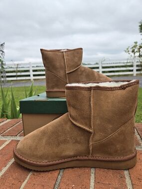 EMU Chestnut Chalet Short Boots Sz 10